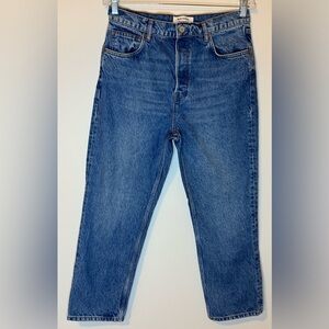 Reformation Women’s Cynthia High Rise Straight Cropped Jeans Size 30